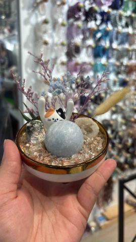 燭夢手工蠟燭工作室 - 水晶聚寶盆