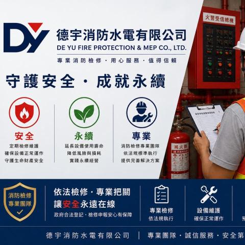 新竹市社區機電保養廠商推薦德宇消防水電有限公司