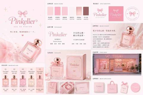 潤璟工作室 RUNJING STUDIO - Pinkelier｜香氛品牌視覺設計
Design by RUNJING STUDIO