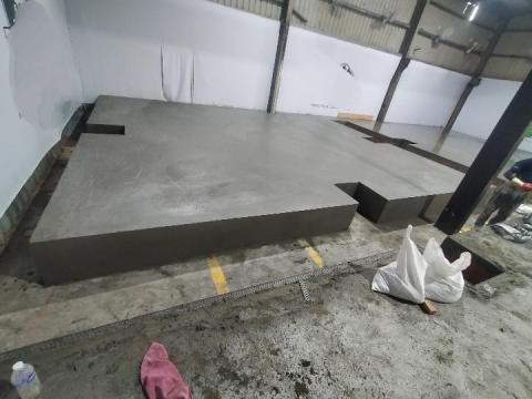 發揚泥作 - 新莊區蓋4個舞台打底，粉光