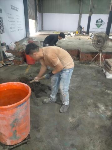 發揚泥作 - 新莊區蓋4個舞台含樓梯