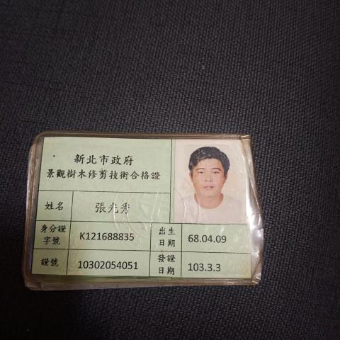 提供鋸樹服務的專家張光秀