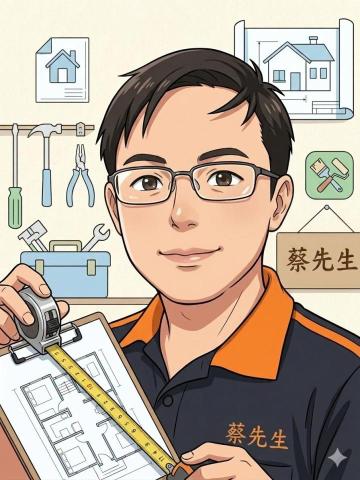 台中南區吸頂燈安裝師傅推薦蔡先生居家修繕