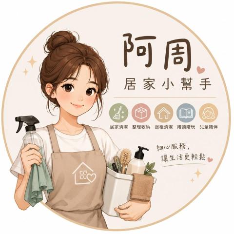 提供退租服務的專家阿周｜居家整理與生活陪伴