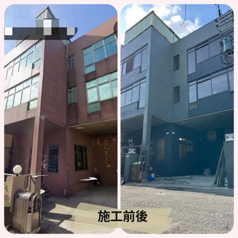 銳聯塗裝工程行 - 桃園八德案場-多彩仿石漆配色勾縫