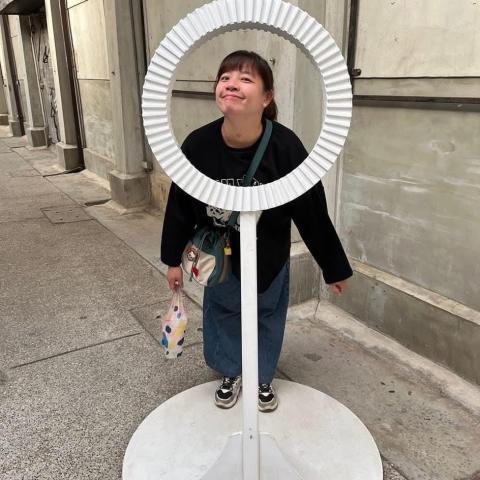 提供毛線服務的專家謝育珊