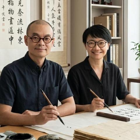 提供台中市書法協會服務的專家慧慧 & 必華老師 - 品牌(人習字工作室)