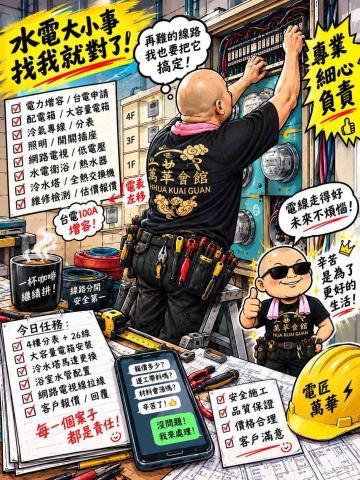 熱水器安裝師傅推薦（電匠）個人工作室（小劉）