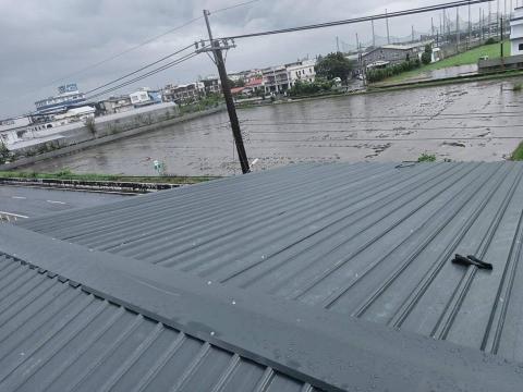 慧昇鐵皮屋工程行 - 宜蘭壯圍大福路覆蓋白鐵+烤漆
