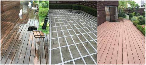 久毅實業 - 空中花園
原本的南方松-木底(使用2.5年)

使用塑木-鋁合金底(約5年以上)依環境保養可用更久
