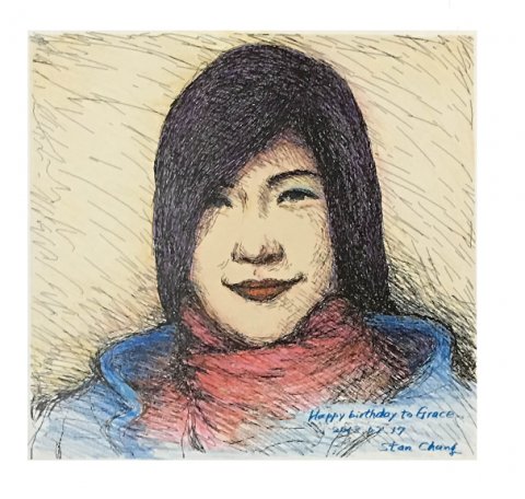 雨咚奇異科技有限公司  - 由手描在電腦中完成黑色線描圖檔列印在紙上 ,再由手工以彩色鉛筆著色而成