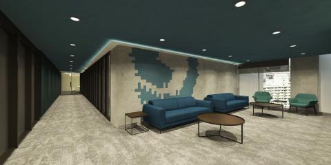 Lacey Huang - 3D圖-公司接待區及廊道