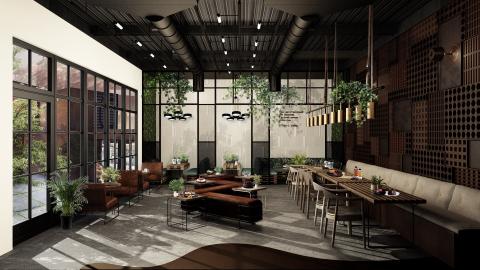 Yvette  - 商業空間 咖啡 甜點店 設計+3d渲染圖