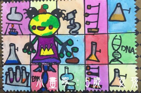 熊智繪才藝教學 - 創作者：
５歲　小女孩