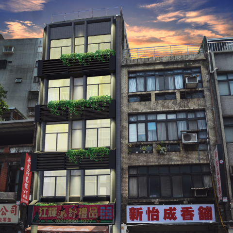 昌軒室內裝修設計 - 外觀立面合成效果圖