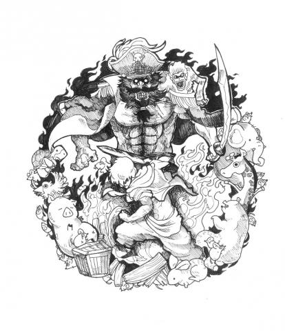 陳慶洲 - 帶針筆繪畫