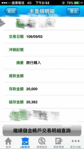 投資理財快速據點 - 近月客戶資金成長紀錄