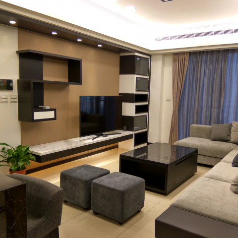 沐禾子空間美學研所-李小姐 - 客廳區