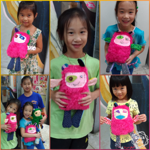 剪刀畫筆布 - 手縫布偶