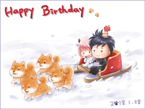 黛蘭 - Q版人物生日暨狗年賀卡