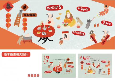 郤鈺瑄 -  桃園市土地公文化館過年活動視覺設計