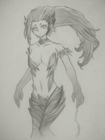 楊旻翰 - 原子筆，入手非常簡單，控制力道後也能做出不錯的風格圖畫，而開始可能還需要草稿，不過這張是直接仿圖的，原子筆做出來的圖線條都能帶出個人風格