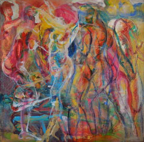 IVY鄧 - 2人共同動態素描創作
大小200*200公分