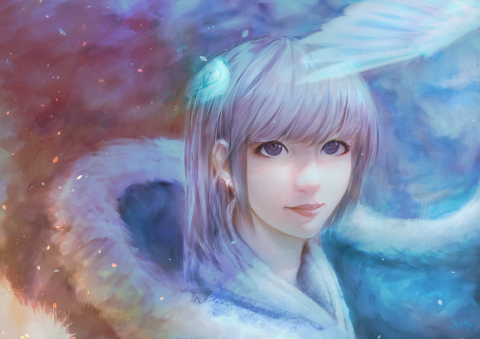 音控 - 這張是用灰階上色，做出了很繽紛的畫面。