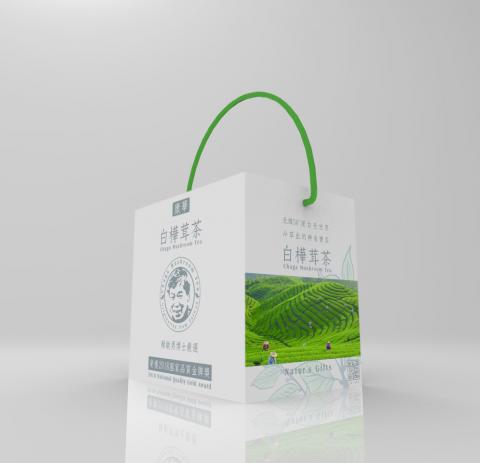 藍暘 - 康樺 白茸樺茶
包裝視覺設計 3D模擬圖