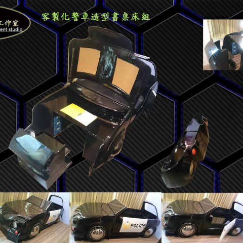 黃詩偉 - 警車造型床組含書桌
