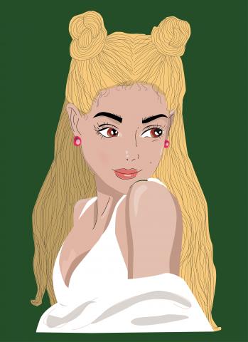 吳嘉珍 - 閒暇時間-仿畫練習(AI)