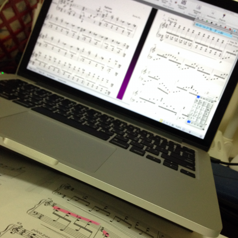 Kevin Fu 個人音樂工作室 - 作曲/電腦打譜工作照