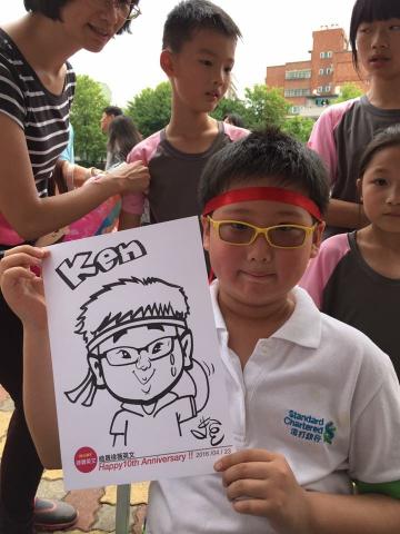 米豆人像漫畫現場 - 可愛吧！？
現場活動3分鐘完成一位貴賓喔! 