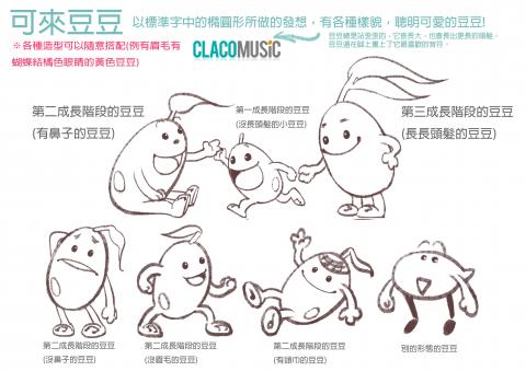 Xiaoyu 躺床藝術 - 幼教APP【可來音樂】_可愛吉祥物形象設計