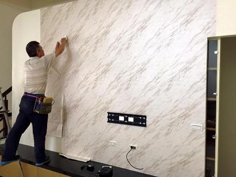 詹皓文 - 大理石電視牆