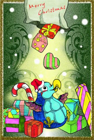 H.C Design設計工作室 - 聖誕卡插畫設計