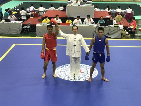 飛鐵克競技體能俱樂部 - 106年全運會散打準決賽勝利