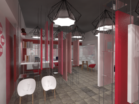 是太設計Stereo Type Design - 大陸巴布豆小辦公空間設計案
效果圖