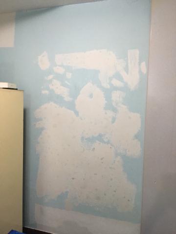 杰魄油漆個人工作室 - 套房上漆前牆壁貼子面上白土等乾上漆