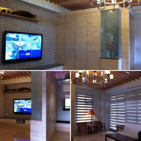 真我空間裝修設計 - 埔里呂公館-玄關、客廳