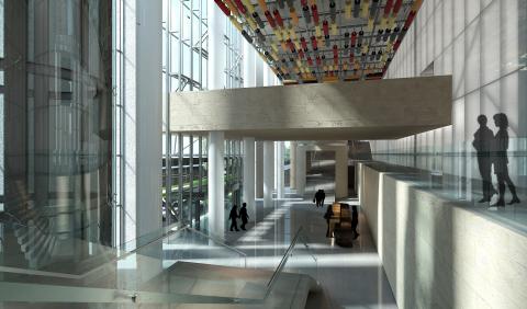 李愷威 - 盟鑫工業二期廠房 , 框架式帷幕 , 風除室 , 雨庇