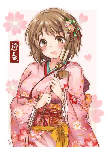 梁嘉怡 - 動漫類－偶像大師灰姑娘（三村加奈子賀年圖），電繪(使用CLIP STUDIO PAINT)