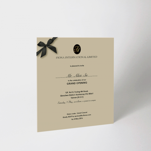 JING WEN/Business Design - 國際公司邀請卡設計
