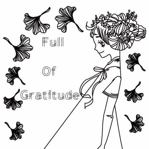 莊子琳 - 感恩節餐巾紙設計-Full of gratitude