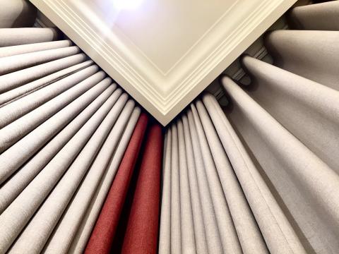 Brocolli家飾服務 (門窗地材壁材) - L落地窗接布 電動蛇行簾