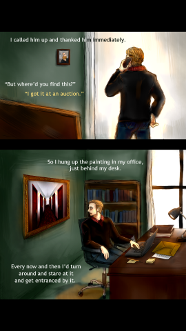 Mᴏᴛʀɪᴄ 角色/插畫狂想 - Have You Seen This Painting of A Hallway?
有人看見這幅畫嗎？

全彩漫畫練習
-
原故事網址：http://ppt.cc/eIfc