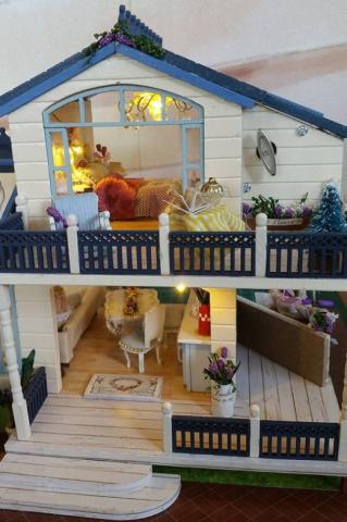  - 歐風雙層別墅小屋模型