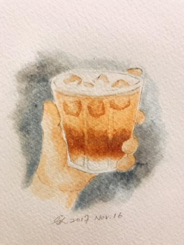 魏慈慧 - 我喜歡喝咖啡，所以也喜歡畫咖啡