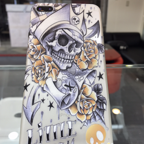 臻愛包膜 - 骷髏立體彩繪