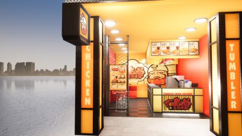 藍暘 - 布島翁 美式炸雞
店面3D建模